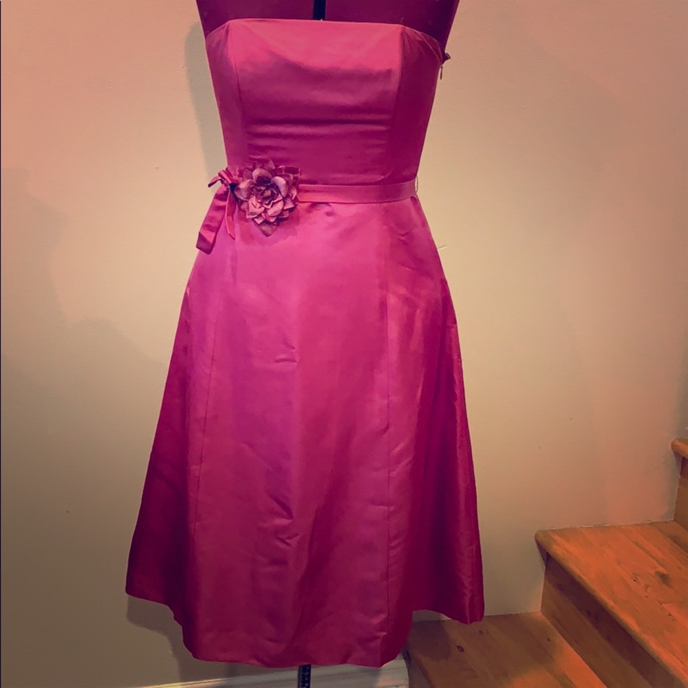 Banana Republic Raspberry Strapless Dress